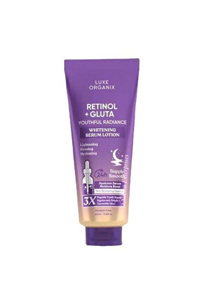 LUXE ORGANIX RETINOL + GLUTA WHITENING SERUM LOTION 350ML