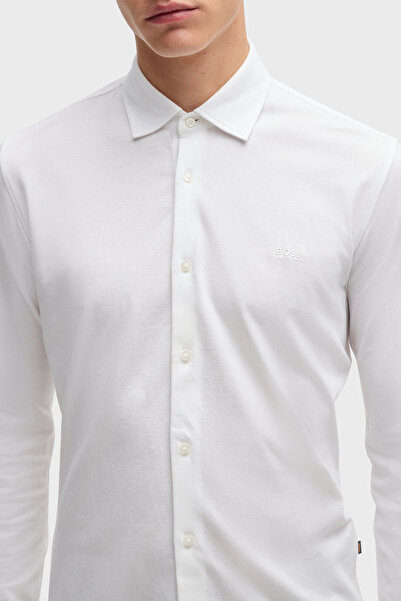 BOSS % 100 Pamuk Slim Fit Klasik Yaka Gömlek Erkek GÖMLEK 50519748 100