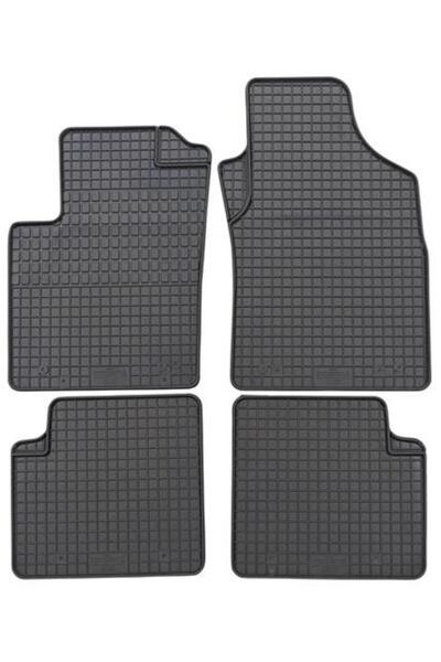 PETEX Set of 4 rubber car mats 95010PX, black, compatible with Fiat 500 312, Fiat 500C 312, P