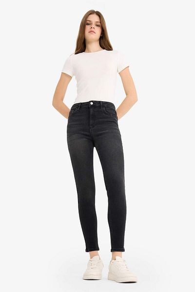 DeFacto Pantaloni de blugi Skinny Fit cu talie înaltă până la gleznă E9820AX25AU