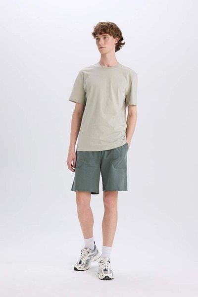 DeFacto New Season 100% Cotton New Regular Fit Crew Neck Basic Plain Short Sleeve T-Shirt