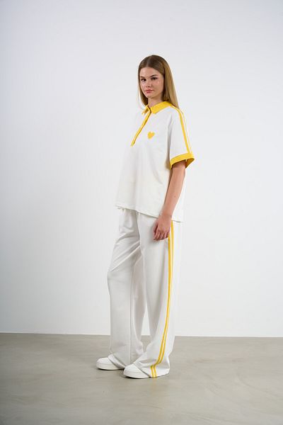 HANIQA Summer Polo Neck Short Sleeve Suit