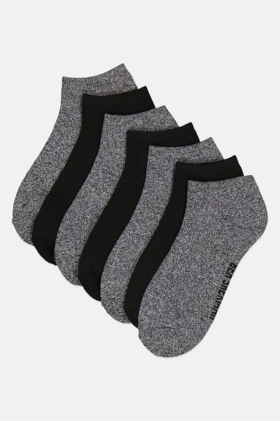 Ben Sherman Men 7 Pairs Brand Logo Ankle Socks, Multicolor