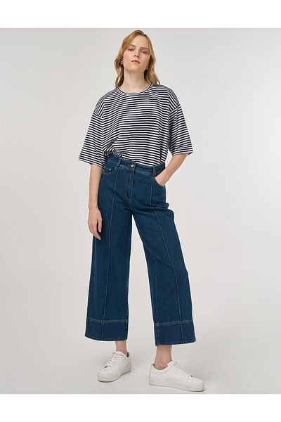 Kayra Τζιν παντελόνι Çima Stitched Navy Blue