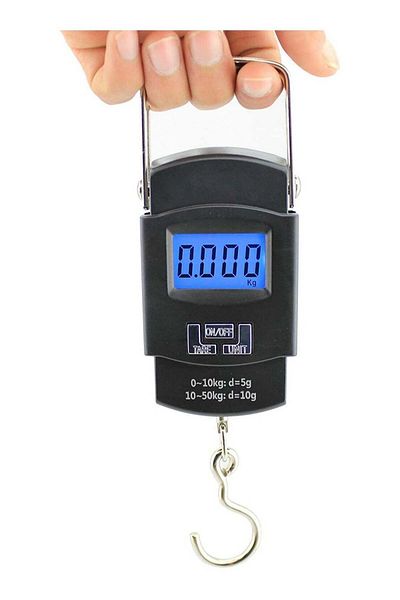 Scales Portable Luggage Scale 50kg Digital Electronic Balance Backlit LCD Display Digital Suitcase Trave
