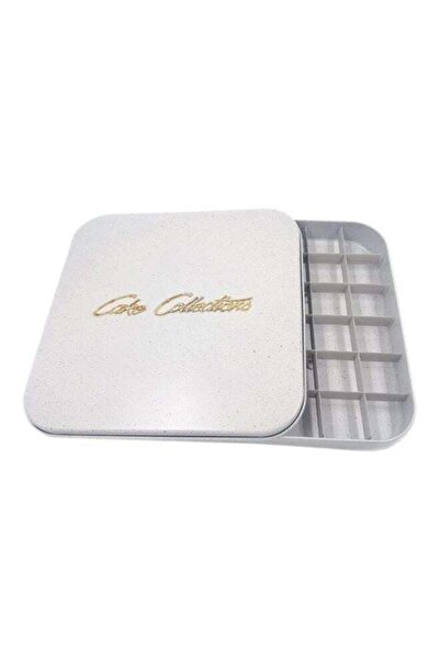 fun zone صينية خبز بسبوسة مع قطاعة - أبيض - 31×5×28 سم