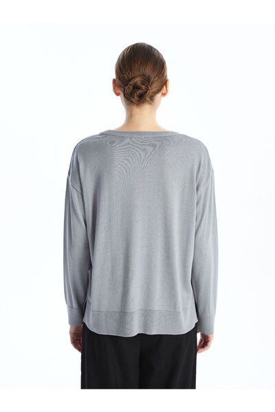 LC Waikiki Crew Neck Shiny Stone Women's Knitwear Sweater