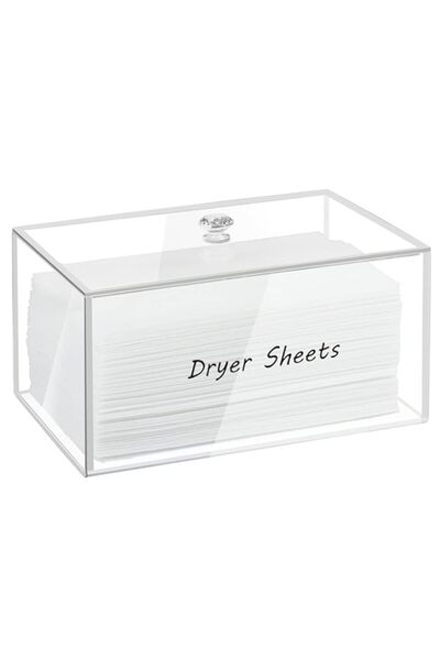 Generic Simetufy Dryer Sheet Holder, Dryer Sheet Dispenser, Acrylic Container...