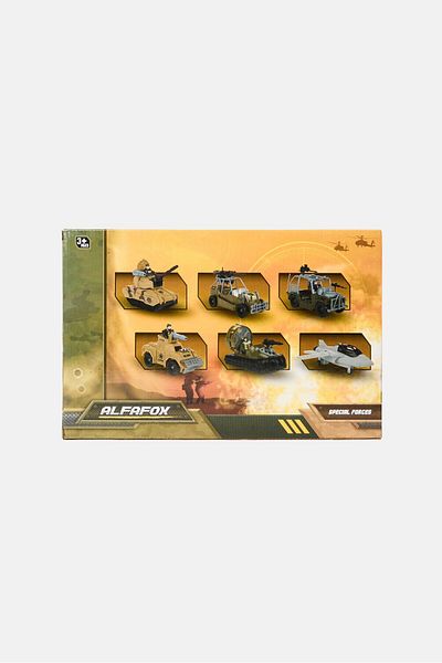 Toi-Toys Military Soldier With Jeep And Weapon Playset, Multicolor