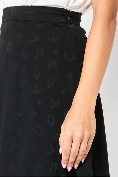 Karl Lagerfeld Women Allover Print A Line Skirt, Black