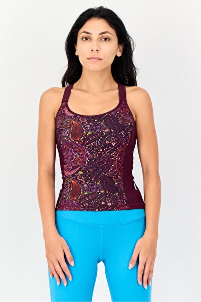 Coega Sunwear بلوزة سباحة نسائية بدون أكمام بطبعة كاملة، متعددة الألوان