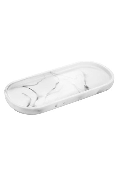 Generic صينية زينة من لوكسباير، صينية تخزين بيضاوية الشكل لخزان المرحاض، صيني...