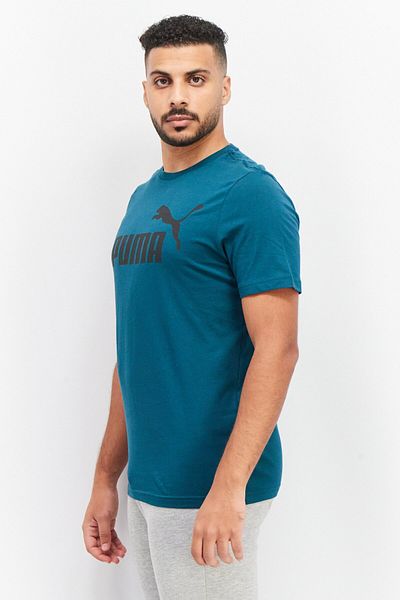 Puma Men Sportswear Fit Short Sleeve Running T-Shirts, Dark Teal Green