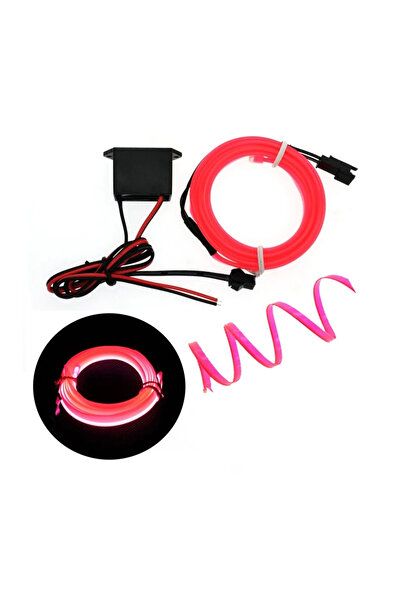 BoostZone Fitilli Ip Neon Led Torpido Seridi 1 Metre Pembe