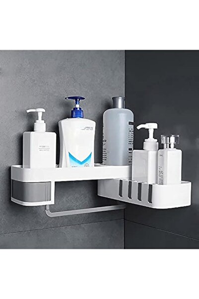 Generic رفوف زاوية من نوكس كوميرس، رف تخزين للحمام، حامل دش، منظم رفوف حائط ل...