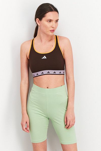 adidas Women Padded Sports Bra, Brown