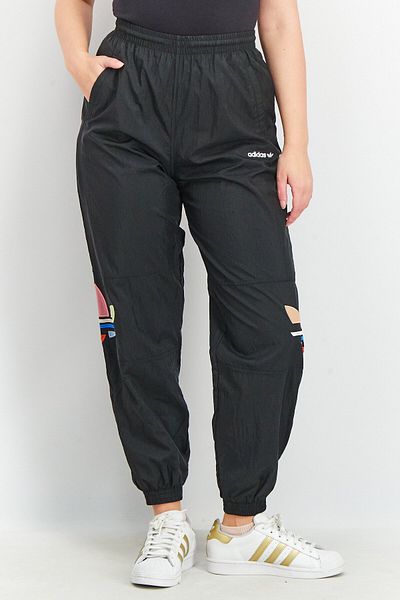 adidas Women Sportswear Fit Embroidered Logo Outdoor Track Pants, Black