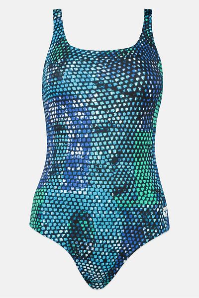 ARENA Women One Piece Allover Print Swimsuit, Multicolor