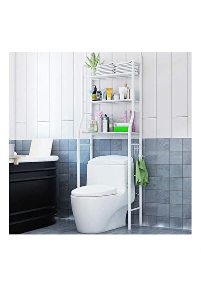 Generic رف حمام سونيا 520 بثلاثة رفوف فوق المرحاض، رف توفير المساحة، رف خزانة...