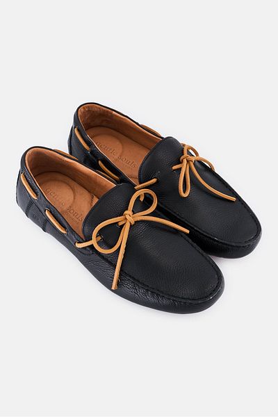 Gentle Souls Men Medium Nyle Driver Boat Slip On Shoes, Black