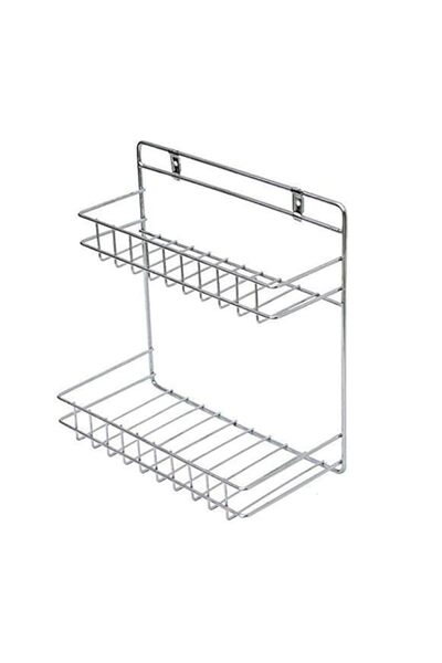 Generic Sulfar Stainless Steel Wall Shelf Rack | 2 Layer Bathroom & Kitchen O...