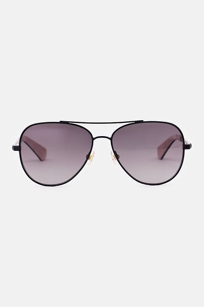 Kate Spade Women Avaline2 Aviator Sunglasses, Black