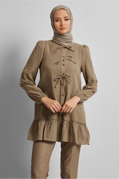 Alvina Cotton Binding Detail Tunic 45369
