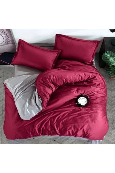 Ralex Double Bed Linen 100% Cotton Ranforce, 4 Pieces Extra Large, Fitted Sheet 240 x 260 cm, Duvet Cover