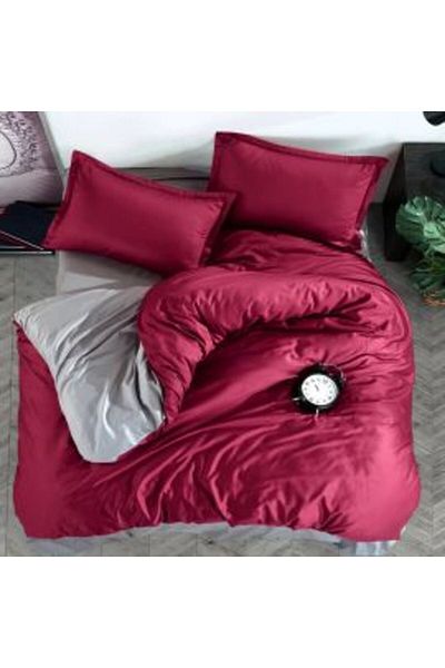 Ralex Double Bed Linen 100% Cotton Ranforce, 4 Pieces Extra Large, Fitted Sheet 240 x 260 cm, Duvet Cover