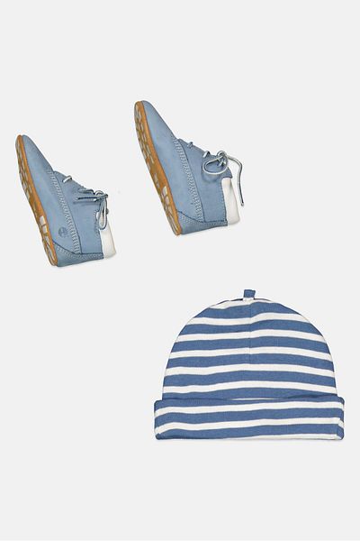Timberland Toddlers Boy 2 Pieces Beanie And Shoes Set, Multicolor