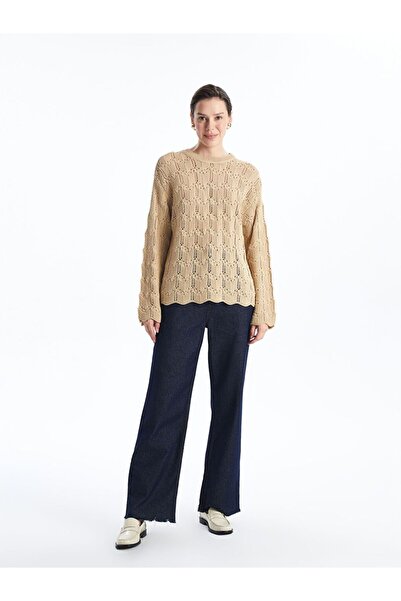 LC Waikiki Bisiklet Yaka Ajurlu Kadın Triko Kazak