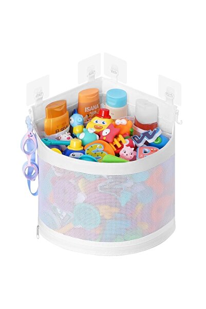 Generic Bath Toy Organizer for Kids & Toddlers, Mesh Waterproof Shower Caddy ...