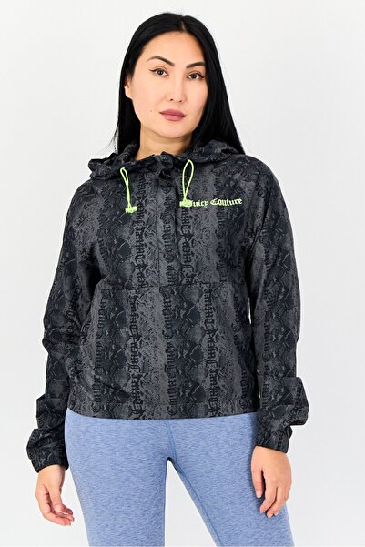 Juicy Couture Women Brand Logo Windbreaker Jacket, Multicolor