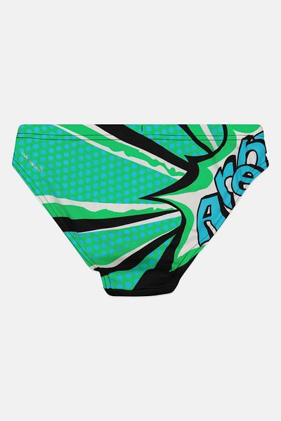 ARENA Kids Boy Allover Print Swimwear Brief, Multicolor