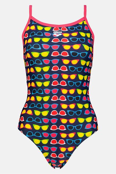 ARENA Women Non Padded Brand Logo One Piece, Multicolor