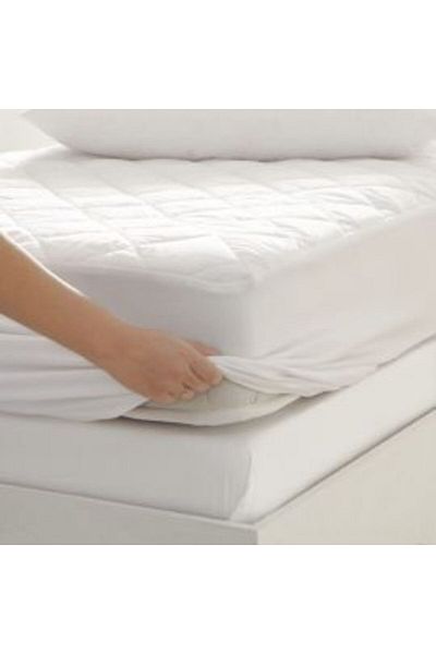 Ralex Ultrasonic Quilted Waterproof Mattress Protector 160 x 200 cm with Side Border - White