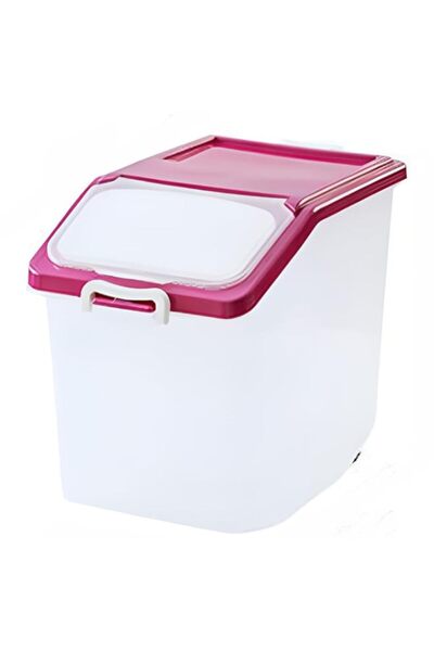Generic TOMVAES 33 lbs Rice Dispenser, Rice Storage Container with Fresh Box for Flour, Grain, Soybean & Mo