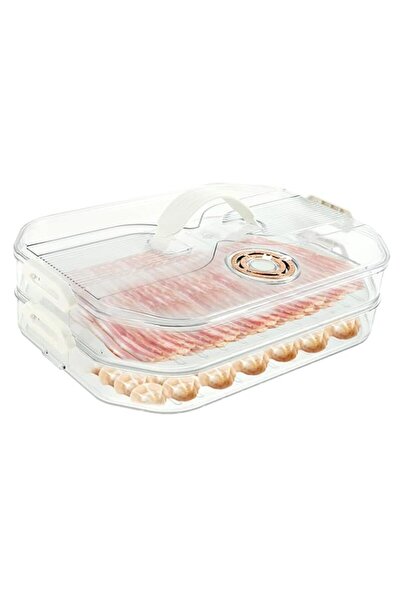 Generic NALACAL Meat Container, Beef Storage Container, Refrigerator Food Storage Clear Box for Fridge 2 La