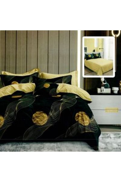 Ralex Economic Package Double Bed Linen Finet 6 Pieces + 2 Quilted Pillows 50 x 70 cm + Quilt 200 x 215 cm