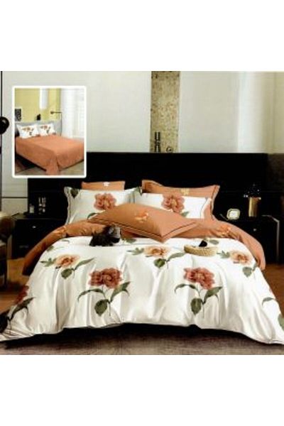 Ralex Economic Package Double Bed Linen Finet 6 Pieces + 2 Quilted Pillows 50 x 70 cm + Duvet 200 x 215 cm