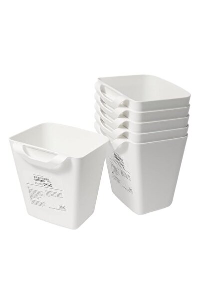 Generic Ikea SUNNERSTA Kitchen Hanging Containers, White, 12 x 11 x 13 cm, 750 ml, Plastic, 503.037.35 - Se