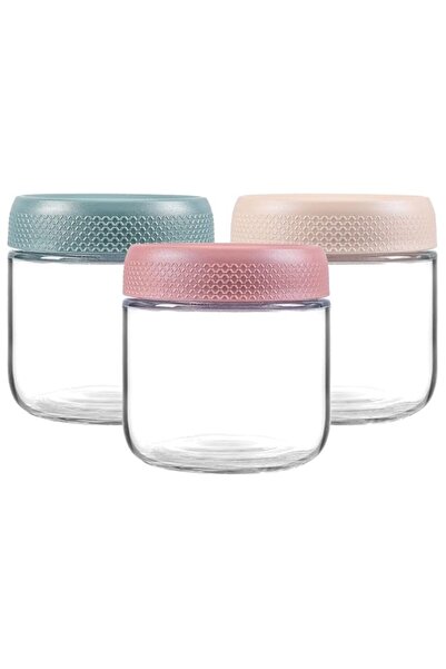 Generic TERRIFI 10oz Glass Jars with Airtight Lids, 3-Pack Wide Mouth Mason Jars for Overnight Oats, Salad,