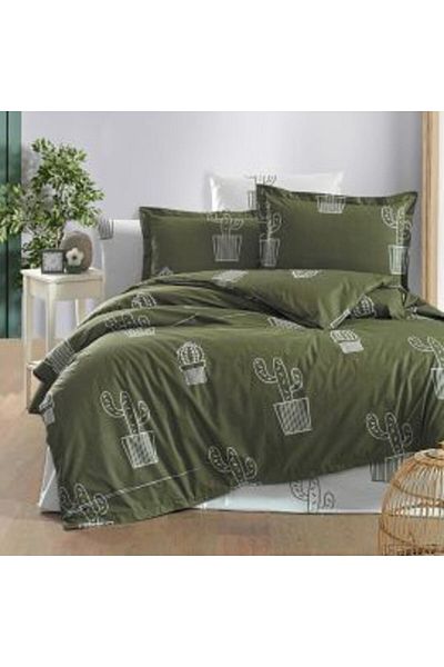 Ralex Bed Linen Double 100% Cotton Ranforce 4 Pieces Extra Large, Sheet 240 x 260 cm, Duvet Cover 200 x 22