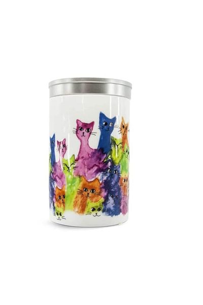 Generic Tealand Storage Canisters with Airtight Cats Tea Box for Loose Tea Leaf Coffee Sugar Storage (0.5L)
