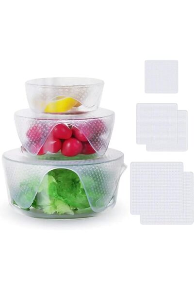 Generic Silicone Stretch Bowl Lids, Food Storage Silicone Lids, Reusable Suction Seal Covers for Food Stora