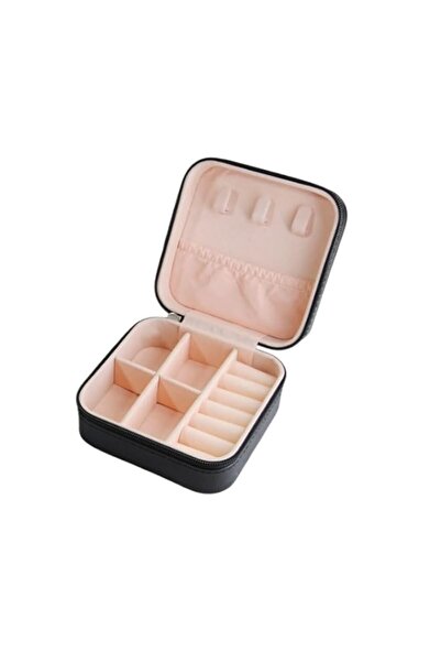 Generic Travel Jewelry Case Box Small Mini Jewelry Organizer Display Storage for Ring Earrings Necklace Men