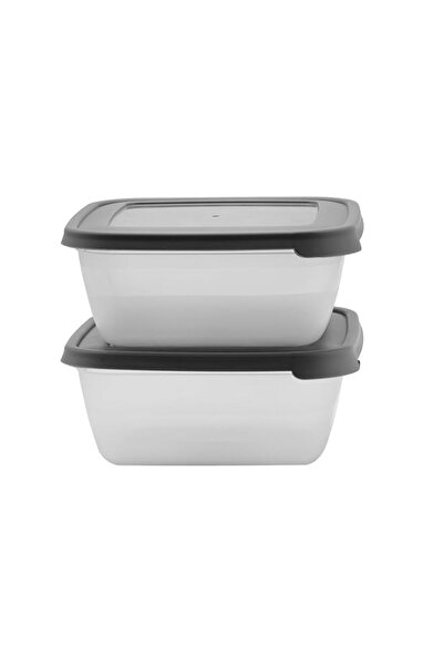 Generic حاوية تخزين مربعة من ديلكاسا DC2585، قطعتين، سعة 1500 مل