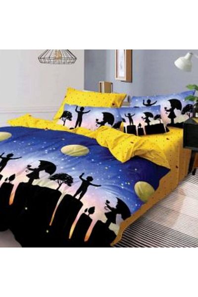 Ralex Economic Package Double Bed Linen Finet 6 Pieces + 2 Quilted Pillows 50 x 70 cm + Quilt 200 x 215 cm