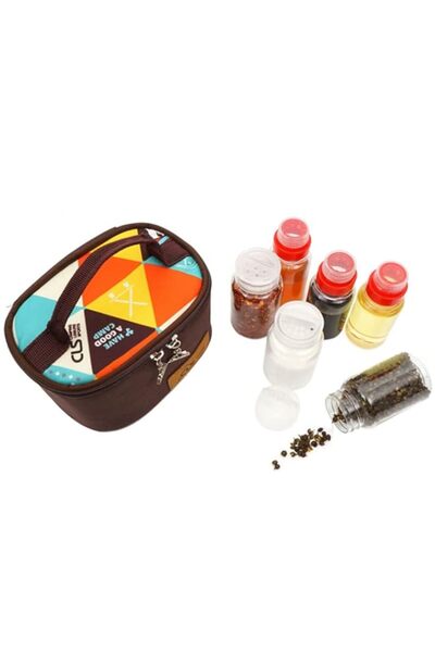 Generic مجموعة توابل السفر من آربست، حاويات توابل للتخييم، مجموعة توابل محمول...