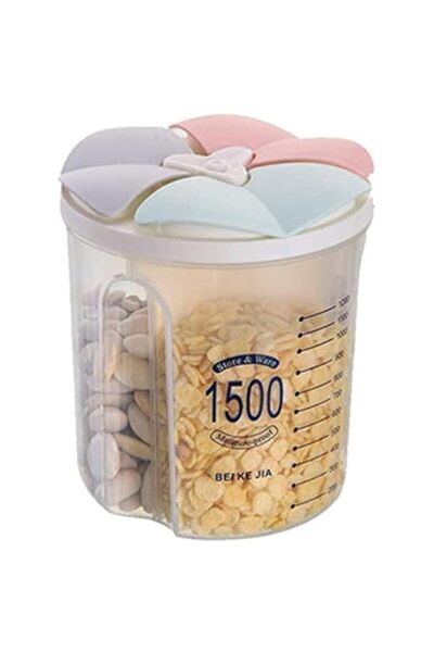 Generic Azonee Airtight Compartment Storage Tank, BPA Free Plastic Food Container for Cereal, Sugar, Flour,